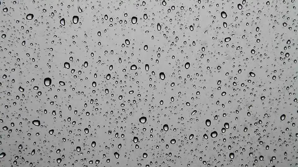 Water droplets close-up